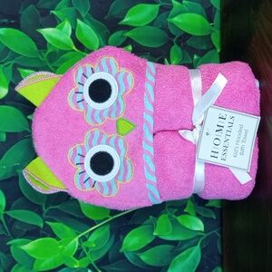 🛝 Home Essentials Owl Kids Hooded Bath Towel